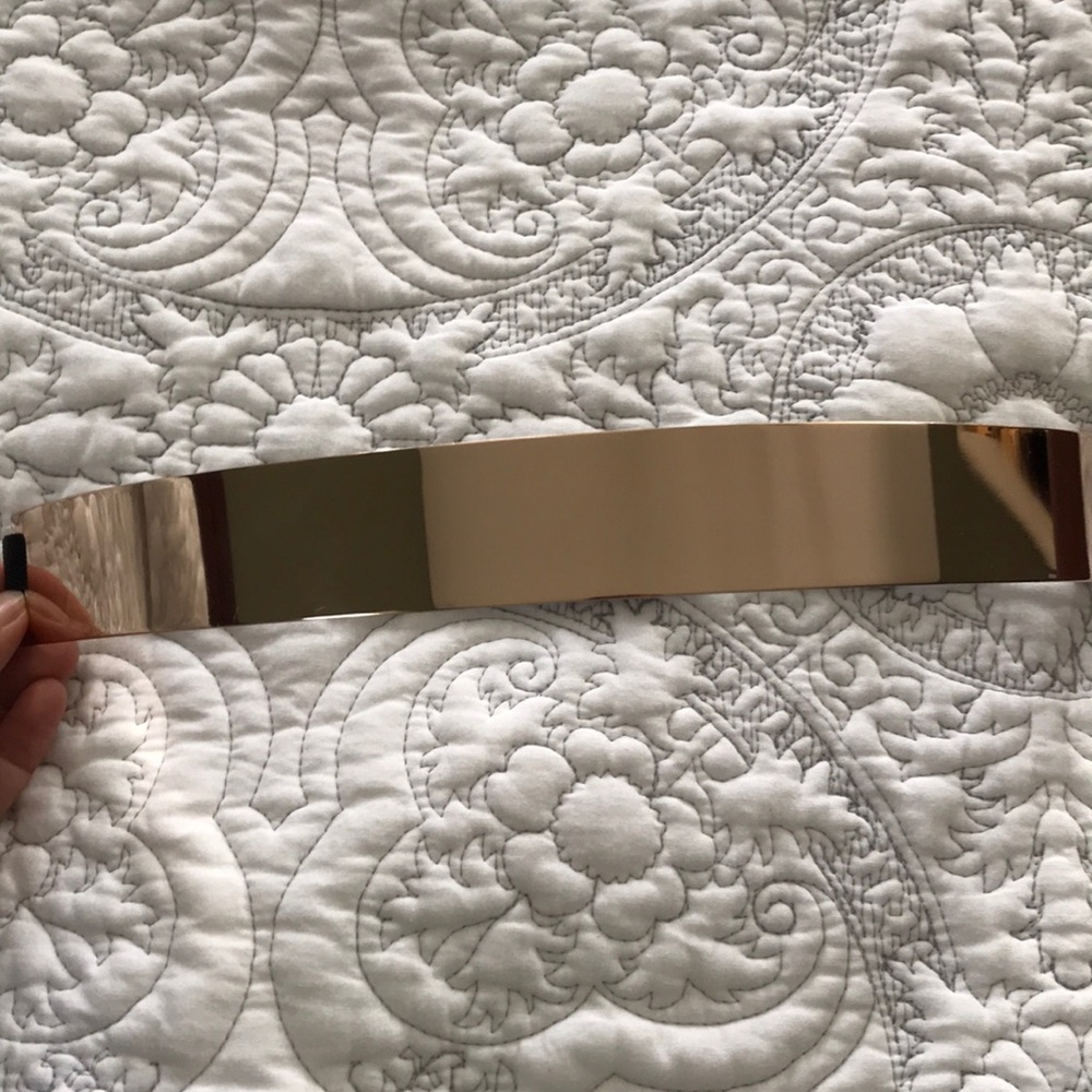 Gold Plated Accessory Belt with Snap Button Fit